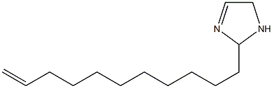 2-(10-ウンデセニル)-3-イミダゾリン 化学構造式