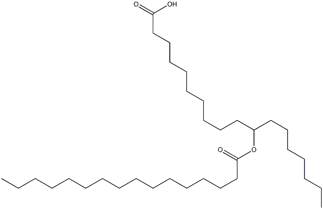 11-Hexadecanoyloxyoctadecanoic acid 结构式