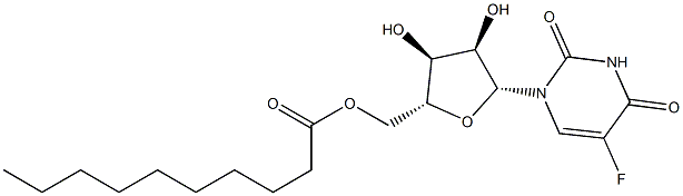 5-Fluoro-5'-O-decanoyluridine Structure
