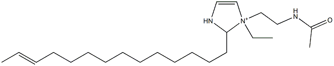 1-[2-(Acetylamino)ethyl]-1-ethyl-2-(12-tetradecenyl)-4-imidazoline-1-ium 结构式