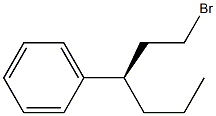 [R,(-)]-1-Bromo-3-phenylhexane Structure