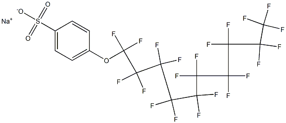 4-(Henicosafluorodecyloxy)benzenesulfonic acid sodium salt Struktur