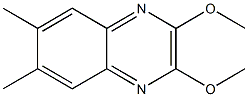 6,7-ジメチル-2,3-ジメトキシキノキサリン 化学構造式