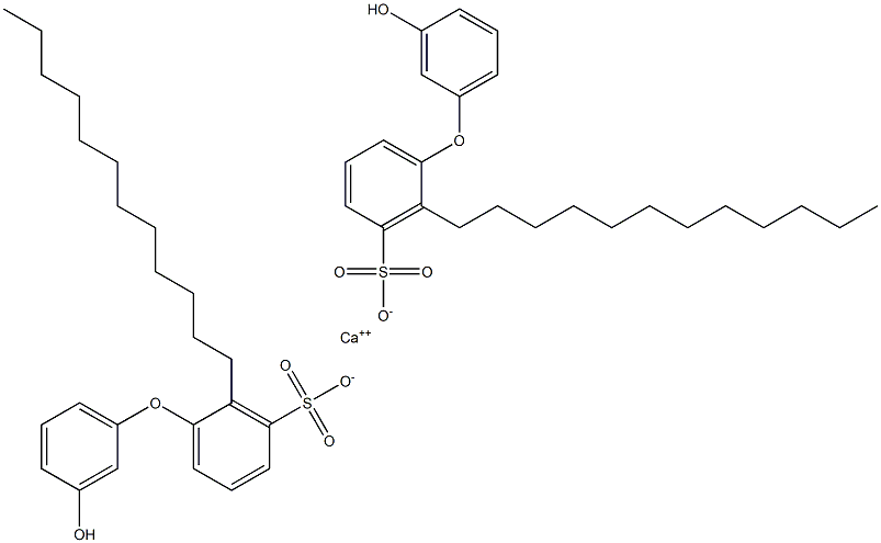Bis(3'-hydroxy-2-dodecyl[oxybisbenzene]-3-sulfonic acid)calcium salt Structure