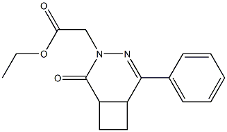 3-Phenyl-4,5-ethylene-5,6-dihydro-6-oxopyridazine-1(4H)-acetic acid ethyl ester