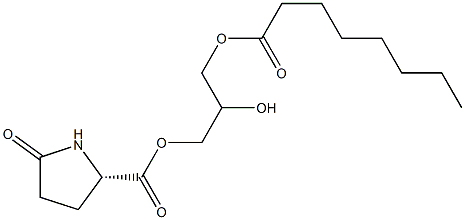 1-[(L-Pyroglutamoyl)oxy]-2,3-propanediol 3-octanoate Structure