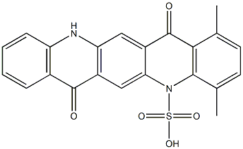 5,7,12,14-Tetrahydro-1,4-dimethyl-7,14-dioxoquino[2,3-b]acridine-5-sulfonic acid Structure