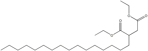 2-Hexadecylsuccinic acid diethyl ester Struktur
