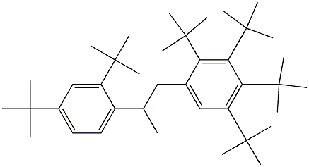 1-(2,3,4,5-Tetra-tert-butylphenyl)-2-(2,4-di-tert-butylphenyl)propane Structure