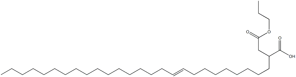 2-(9-ヘキサコセニル)こはく酸1-水素4-プロピル 化学構造式
