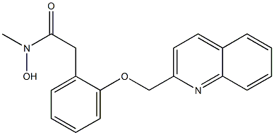 [2-(2-Quinolinylmethoxy)phenyl]acetohydroxamic acid methyl ester Structure