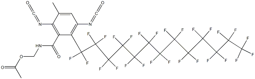 N-(Acetyloxymethyl)-2-(heptacosafluorotridecyl)-3,6-diisocyanato-5-methylbenzamide