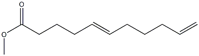5,10-ウンデカジエン酸メチル 化学構造式