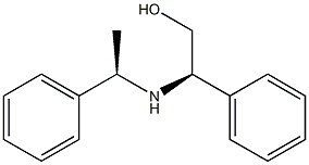 (R)-2-フェニル-2-[[(R)-1-フェニルエチル]アミノ]エタノール 化学構造式
