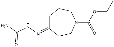 4-Semicarbazonohexahydro-1H-azepine-1-carboxylic acid ethyl ester Struktur