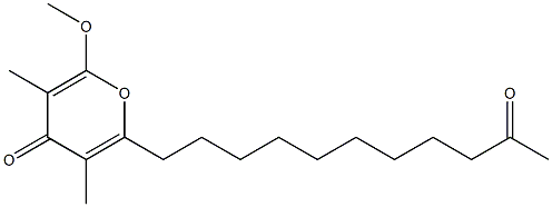 6-Methoxy-3,5-dimethyl-2-(10-oxoundecyl)-4H-pyran-4-one|