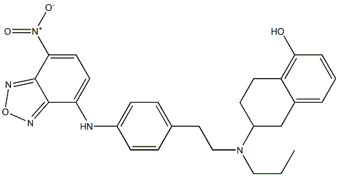5,6,7,8-Tetrahydro-6-[N-[2-[4-[(7-nitro-2,1,3-benzoxadiazol-4-yl)amino]phenyl]ethyl]-N-propylamino]naphthalen-1-ol Structure