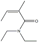 (Z)-N,N-Diethyl-2-methyl-2-butenamide Structure