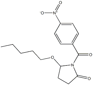 5-(Pentyloxy)-1-[4-nitrobenzoyl]pyrrolidin-2-one 结构式