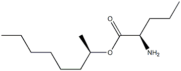(R)-2-Aminopentanoic acid (R)-1-methylheptyl ester Struktur