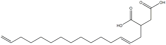 (2,14-ペンタデカジエニル)こはく酸 化学構造式