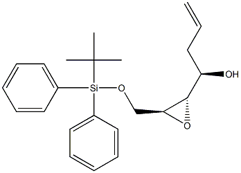 (2S,3S,4R)-1-[Diphenyl(tert-butyl)silyloxy]-2,3-epoxy-6-hepten-4-ol Struktur