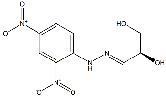 (S)-2,3-Dihydroxypropionaldehyde 2,4-dinitrophenyl hydrazone Struktur