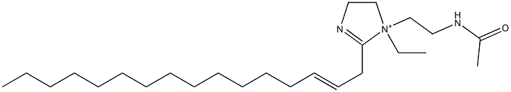 1-[2-(Acetylamino)ethyl]-1-ethyl-2-(2-hexadecenyl)-2-imidazoline-1-ium Struktur
