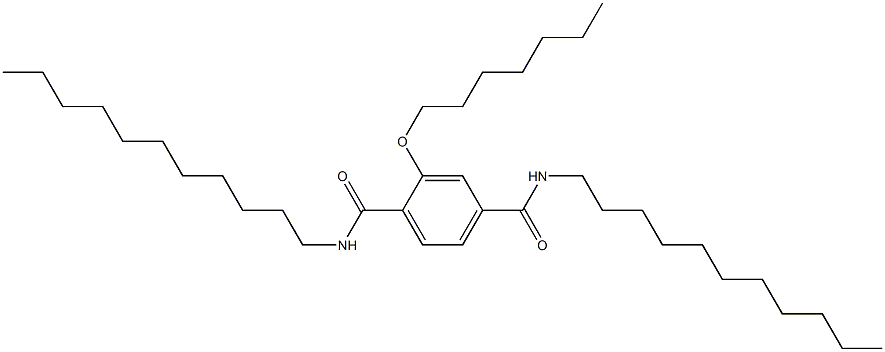 2-(Heptyloxy)-N,N'-diundecylterephthalamide 结构式