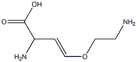 (E)-2-Amino-4-(2-aminoethoxy)-3-butenoic acid Struktur