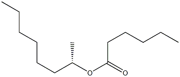 ヘキサン酸(S)-1-メチルヘプチル 化学構造式