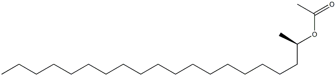 (-)-Acetic acid (R)-icosane-2-yl ester Struktur