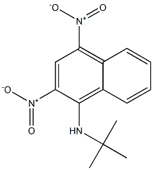 1-(tert-Butyl)amino-2,4-dinitronaphthalene Structure