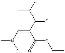 2-[(Z)-Dimethylaminomethylene]-4-methyl-3-oxovaleric acid ethyl ester Structure