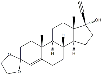 (17R)-3,3-Ethylenebisoxy-17-hydroxypregn-4-en-20-yne