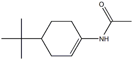 1-(アセチルアミノ)-4-tert-ブチル-1-シクロヘキセン 化学構造式