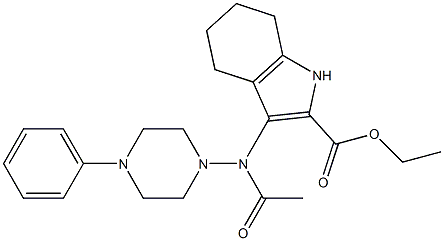 3-[(4-Phenylpiperazin-1-yl)acetylamino]-4,5,6,7-tetrahydro-1H-indole-2-carboxylic acid ethyl ester