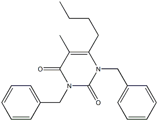 1,3-Dibenzyl-5-methyl-6-butyluracil Structure