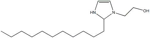 1-(2-ヒドロキシエチル)-2-ウンデシル-4-イミダゾリン 化学構造式