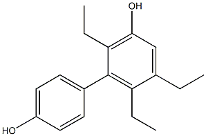 2,5,6-Triethyl-1,1'-biphenyl-3,4'-diol Structure
