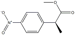 [S,(+)]-2-(p-Nitrophenyl)propionic acid methyl ester 结构式