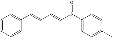 (1E,3E)-1-(p-Tolylsulfinyl)-4-phenyl-1,3-butadiene Structure