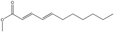 2,4-ウンデカジエン酸メチル 化学構造式