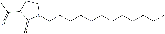 3-Acetyl-1-dodecyl-2-pyrrolidone 结构式