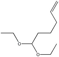 5-Hexenal diethyl acetal 结构式