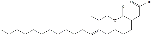 3-(5-ヘプタデセニル)こはく酸1-水素4-プロピル 化学構造式