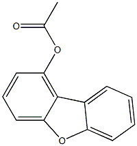 1-Acetoxydibenzofuran Structure