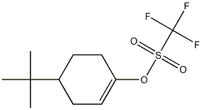 4-tert-Butylcyclohexene-1-ol trifluoromethanesulfonate 结构式