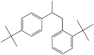 1-(2-tert-Butylphenyl)-2-(4-tert-butylphenyl)propane Structure