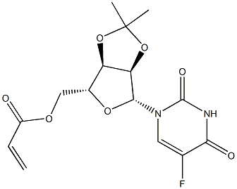 5-Fluoro-5'-O-acryloyl-2'-O,3'-O-(propane-2,2-diyl)uridine Structure
